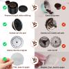 Nessus Vertuo Reusable Pods Kit, 50 Pcs [ALSeal EZ FIT] Aluminum Foil Seals for Nespresso Capsules Vertuoline, Holder and Brush, Fits for Refillable Vertuo Pods(Pods Not Included) view 3