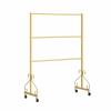 Gold Panty Display Holder with Wheels, Metal Closet Organizer Storage Carts for Bras, Lingerie, Camisoles, Scarfs or Underwear, for Clothing Store/ Ground Stall ( Size : 120x40x130cm(47x15.7x51 in) ) view 2