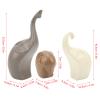 3pcs Elephant Figurines, Modern Ceramic Elephant Sculpture Good Luck Elephant Statues for Home Decorations view 4