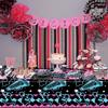 Cheerleading Party Decorations - Gymnastics Party Cheer Part Plates Tableware, Including Plates, Cups, Napkins, Tablecloth, Straw for Cheerleading Birthday Party Supplies, Serves 40 view 2