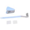 Long Handle Golf Brush Head Toilet Brush,Toilet Brush 360 Golf Toilet Brush Holder Set,Flexible Silicone Toilet Bowl Cleaning Brush Bathroom Long Handled Toilet Cleaner Brush Wall Mounted(Blue) view 1