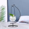 Ornament Display Stand Air Plant Stand Iron Hanging Stand Flower Pot Stand Rack Holder for Hanging Glass Globe Witch Ball Terrarium Christmas Ornament and Home Wedding Decoration (Moon shape2) view 2