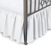 Royalbeddingking White Full XL Size 28 Inch Drop Length Three Sided Coverage with 800 Thread Count Egyptian Cotton Ruffled Gatherd Bed Skirt with Split Corners view 1