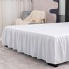 Royalbeddingking White Full XL Size 28 Inch Drop Length Three Sided Coverage with 800 Thread Count Egyptian Cotton Ruffled Gatherd Bed Skirt with Split Corners view 3