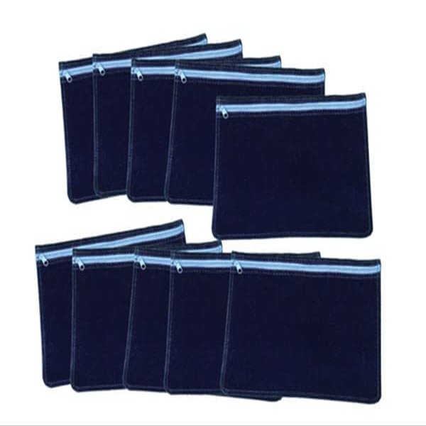Zerust 8" x 10" Silver Jewelry and Coin Anti Tarnish and Corrosion Protection Bag - Pack of 10