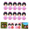 ABOOFAN 30 Pcs Little Girl in Kimono Miniature Fairies Desk Topper Japanese Doll Decor Mini Kimono Doll Statue Traditional s Girl Resin Household Russia view 2