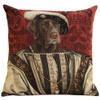 Charlotte Home Furnishings Decorative Dog Throw Pillow Cover 18 x 18  Chien Francois Premier Tapestry Cushion Case for Couch, Sofa, or Bed | Jacquard Cotton Woven in Belgium | Insert Not Included view 1