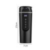 12V/24V Car Travel Electric Kettle,KIMISS Car Kettle Boiler Heating Mug with Anti Spill Lid Portable Coffee Travel Cup Temperature Control Kettle for Tea Milk view 3