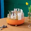 2023 New Rotating Storage Rack with Cleaning Cloth, 360 Spinning Spice Rack Organizer, Makeup Organizer Spinning for Cabinet, Kitchen Must Haves (B2-Orange/11.02*11.02*3.94in) view 4