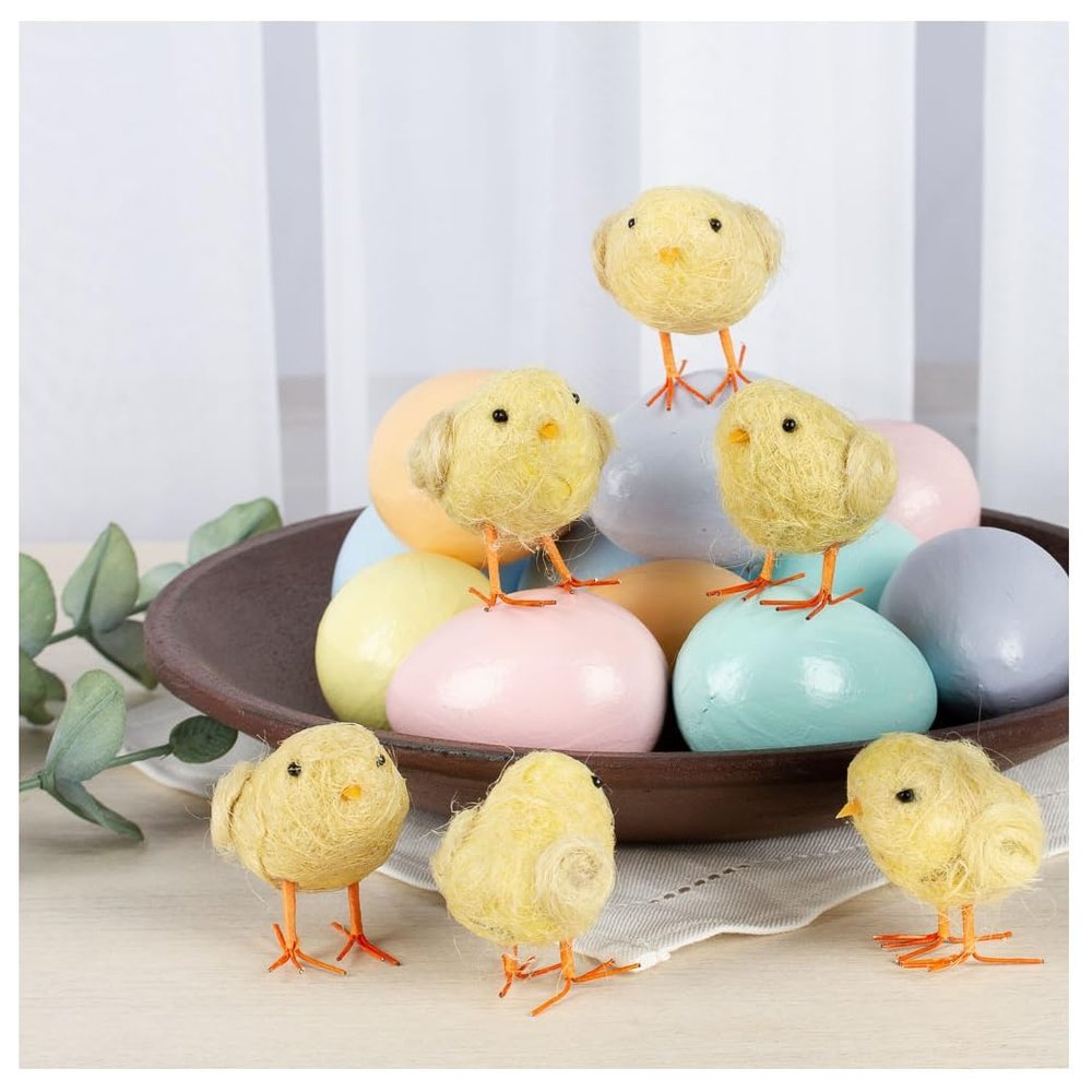 Factory Direct Craft Easter Baby Chicks and Pastel Eggs for Easter Holiday Decorating, Baby Showers, and Spring Displays