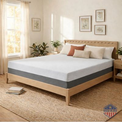 Celestial Sleep 10 Inch King Mattress, Made in The USA, CertiPUR-US, Oeko-Tex, and Fiberglass-Free Certified Cooling Bed, Gel Memory Foam Mattress in a Box - Medium