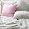 ELISABETH YORK Waffle Pearl Grey Queen Coverlet Full/Queen Quilt Pearl Grey view 2
