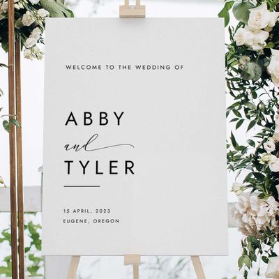 Acrylic Wedding Welcome Sign - Welcome To Our Wedding Sign - Welcome Wedding Sign - Welcome Sign Wedding - Welcome Sign For Wedding