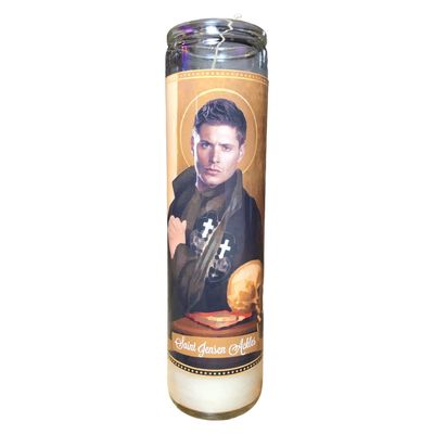 Jensen Ackles Devotional Prayer Saint Candle
