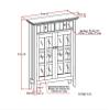 SIMPLIHOME Acadian SOLID WOOD 36 Inch Wide Transitional Entryway Hallway Storage Cabinet in Distressed Coastal Blue, For the Living Room, Entryway and Family Room view 3