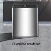 Kitchen Garbage Can Kitchen Classification Trash Can Stainless Steel Household Dry and Wet Separation Special Large No-Cover Double Barrel Wastebasket view 3