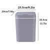 HIHELO Trash Bin Smart Trash Can with Cover Toilet Sensor Bin for Bathroom Bedroom Office Classification Big Capacity Storage Bucket Kitchen Trash Can (Color : Gray) view 2