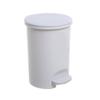 Kitchen Garbage Can 10L Step-on Trash Can with Lid and Plastic Pedal, Bathroom Kitchen Living Room Step Round Garbage Cans, Large Waste Bin Paper Basket Wastebasket view 1