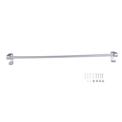 WOONEKY Towel Drying Mount Aluminum Towel Holder with Hooks Multi-Function Storage for Bathroom Kitchen