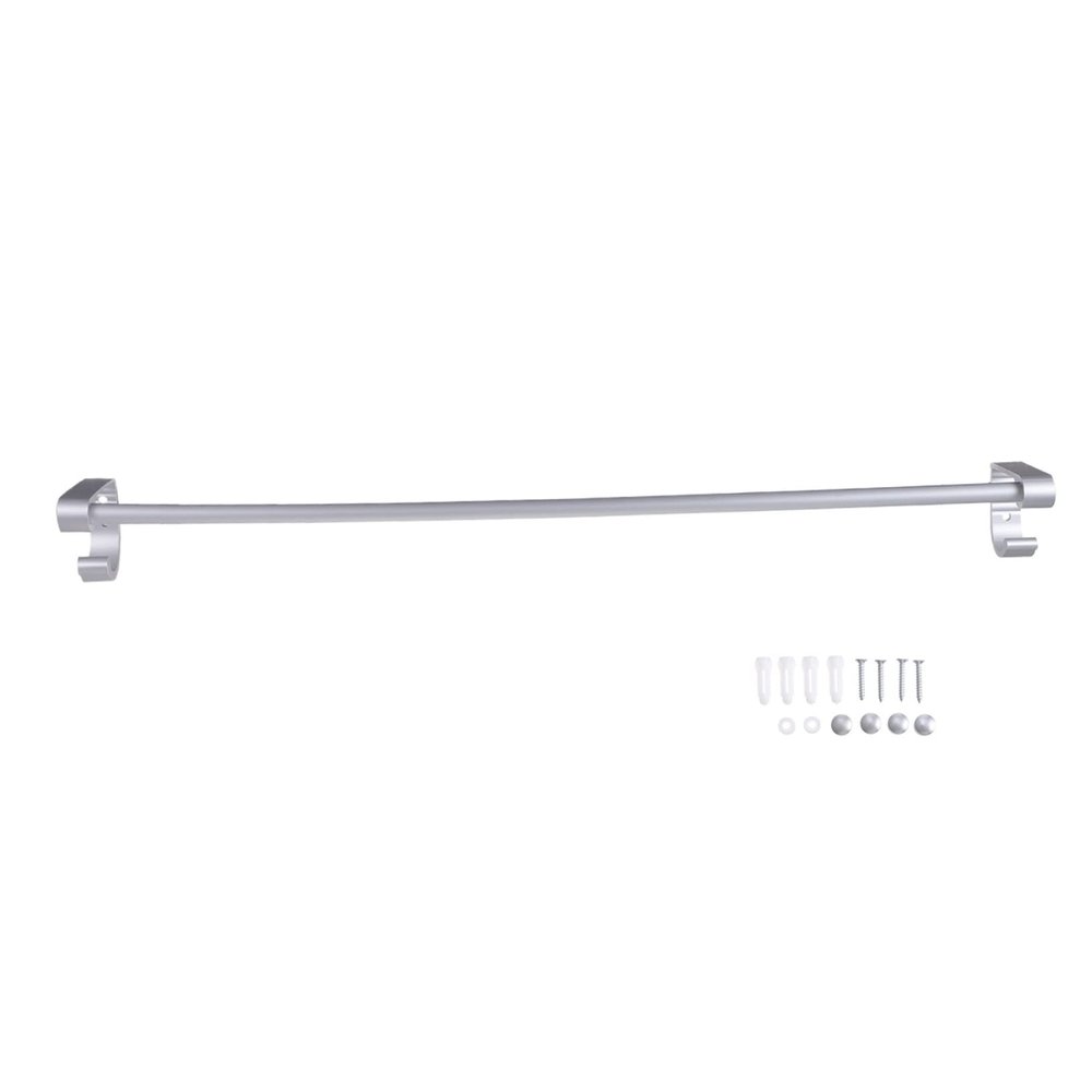 WOONEKY Towel Drying Mount Aluminum Towel Holder with Hooks Multi-Function Storage for Bathroom Kitchen