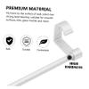 WOONEKY Towel Drying Mount Aluminum Towel Holder with Hooks Multi-Function Storage for Bathroom Kitchen view 2
