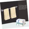 WOONEKY Towel Drying Mount Aluminum Towel Holder with Hooks Multi-Function Storage for Bathroom Kitchen view 3