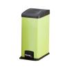 Kitchen Garbage Can 12L Capacity Trash Can Kitchen Trash Can Household Toilet Trash Can Office Study Foot-Operated Paper Basket, White/Pink/Blue/Green Wastebasket (Color : White) view 1