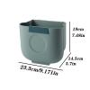 HIHELO Trash Bin 10L/13L Folding Waste Bin Kitchen Cabinet Door Hanging Trash Can Wall Mounted Trashcan for Bathroom Toilet Garbage Waste Storage Kitchen Trash Can (Size : 10L) view 2