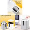 BONAD Kitchen Garbage Can Trash Can Small Mini Garbage Can Plastic Dustbin with Shake Cover for Home Office Waste Bins Household Cleaning Wastebasket (Color : Gray) view 3