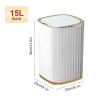 BONAD Kitchen Garbage Can Smart Trash Can Large Capacity Kitchen Bathroom Trash Can Automatic Induction Waterproof with Cover Smart Home15L Wastebasket view 2