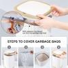 BONAD Kitchen Garbage Can Smart Trash Can Large Capacity Kitchen Bathroom Trash Can Automatic Induction Waterproof with Cover Smart Home15L Wastebasket view 4