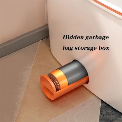 BONAD Kitchen Garbage Can 15L Household Trash Cans Bathroom Kitchen Living Room with Lids Light Luxury Creative Narrow Trash Cans, White Wastebasket