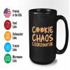 Baker Coffee Mug 11oz Black - Cookie Chaos Coordinator - Baking Pastry Bread Cake Decorating Cook Ingredients Kitchen Cheesecake Eating view 3