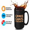 Baker Coffee Mug 11oz Black - Cookie Chaos Coordinator - Baking Pastry Bread Cake Decorating Cook Ingredients Kitchen Cheesecake Eating view 4