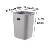 HIHELO Trash Bin 8L/12L Simple Plastic Trash Can Office Bathroom Kitchen Trash Bin Living Room Bedroom Garbage Pressure Ring Waste Bin Kitchen Trash Can (Size : 12L) view 2