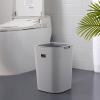 HIHELO Trash Bin 8L/12L Simple Plastic Trash Can Office Bathroom Kitchen Trash Bin Living Room Bedroom Garbage Pressure Ring Waste Bin Kitchen Trash Can (Size : 12L) view 4