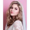 Hanaive 3 Pcs Bachelorette Party Decorations Bride Headband & Wedding Veil & Rhinestone Bride Earrings, for Women Bridal Shower Gifts Bachelorette Party Supplies Favors Accessories view 2