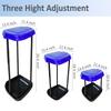 AngeLvet 2PCS Portable Trash Bag Holder Collapsible Trash can with 50 PCS Drawstring Trash Bags | Expandable Outdoor Waste Bins Camping Accessories for Indoor Outdoor RV Picnic Kitchen | Blue & Black view 3