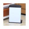 Kitchen Garbage Can 12L Capacity Trash Can Kitchen Trash Can Household Toilet Trash Can Office Study Foot-Operated Paper Basket, White/Pink/Blue/Green Wastebasket (Color : Gold) view 1