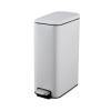 BONAD Kitchen Garbage Can Stainless Steel Rectangular Narrow Trash Can for Household Foot-Operated Trash Can with Lid Suitable for Use in Bathroom, 8L Wastebasket (Color : Gold) view 1