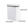 BONAD Kitchen Garbage Can Fully Automatic Household Trash Can USB Charging Smart Induction Trash Can Kitchen Bathroom Trash Can Wastebasket view 2