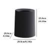 BONAD Kitchen Garbage Can 6L Bathroom Trash Can Kitchen Recycling Trash Can Desk Bedroom Trash Small Trash Can, White/Black Wastebasket (Color : Gold) view 2