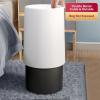 BONAD Kitchen Garbage Can 6L Bathroom Trash Can Kitchen Recycling Trash Can Desk Bedroom Trash Small Trash Can, White/Black Wastebasket (Color : Gold) view 3