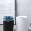 BONAD Kitchen Garbage Can 6L Bathroom Trash Can Kitchen Recycling Trash Can Desk Bedroom Trash Small Trash Can, White/Black Wastebasket (Color : Gold) view 4