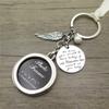 simdes Bridal Wedding Memorial Bouquet Charm Bouquet Charm for Wedding Memory Photo Frame Memorial Keychain (Weknow-Round) view 3