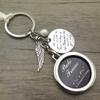 simdes Bridal Wedding Memorial Bouquet Charm Bouquet Charm for Wedding Memory Photo Frame Memorial Keychain (Weknow-Round) view 4