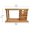 ZAEGO Kitchen Knife Holder Multifunction Knife Rack Shelving Drain Kitchen Knife Rack Block Holder Stand Tools Knife Holder for Counter view 2