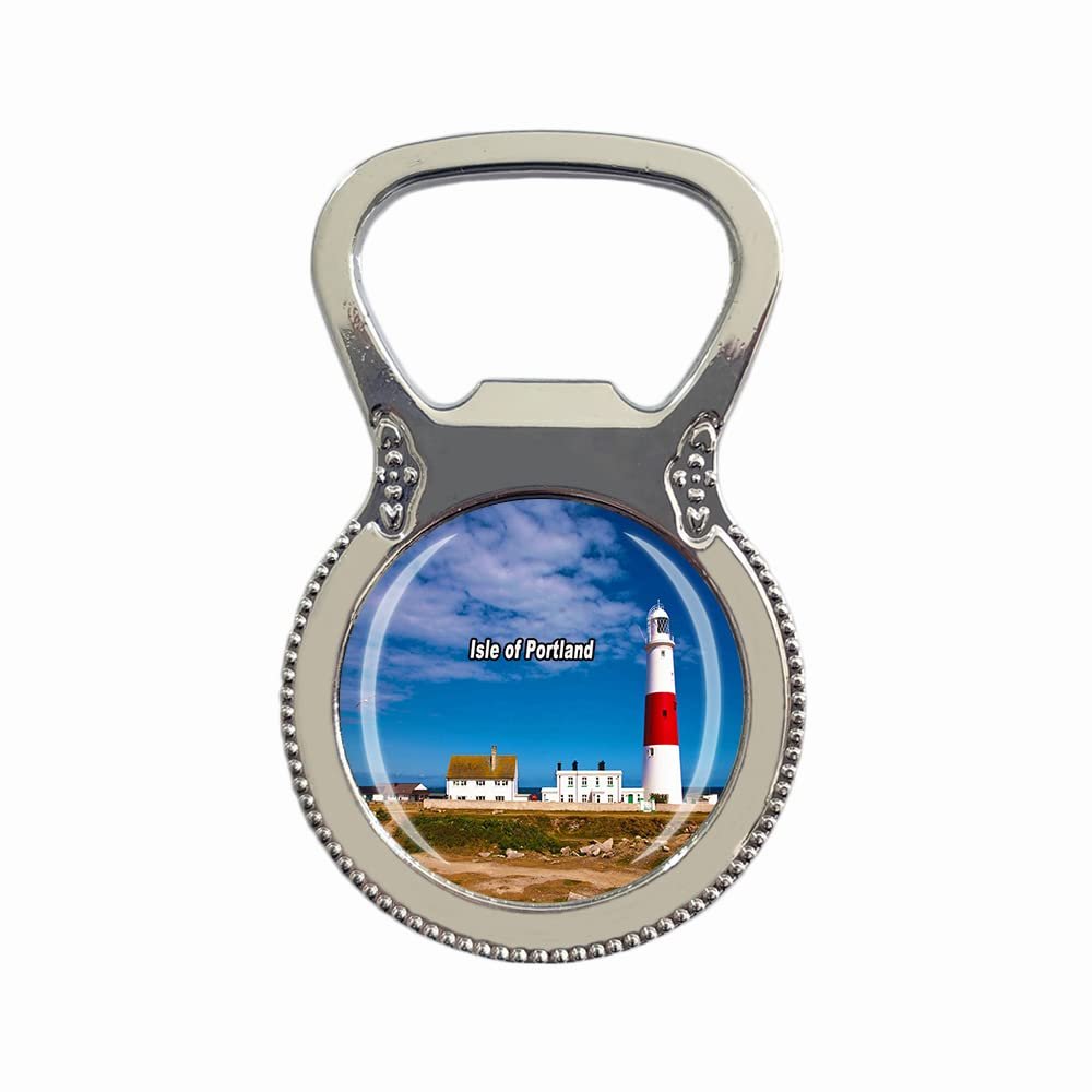 Isle of Portland UK Fridge Magnet Bottle Opener Tourist Souvenir Gift Collection Refrigerator Magnetic Sticker