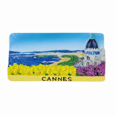 Cannes France Fridge Magnet Travel Souvenir Refrigerator Decoration 3D Magnetic Sticker Hand Painted Craft Collection