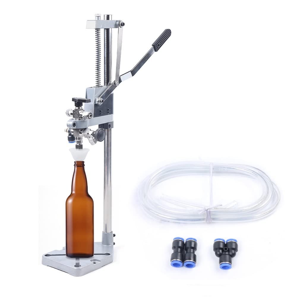 Beer Filling Machine Bottle Filler Liquid Dispenser Defoaming Device Handmade Beer Brewing Kit, for Inner Diameter 10mm-50mm Bottles